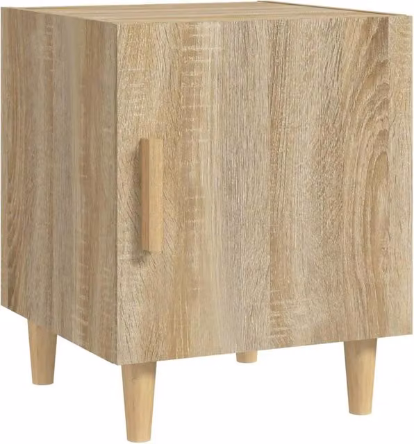 Berkfield Home Elegant Bedside Cabinets, 2 Piece Set in Sonoma Light Oak Engineered Wood