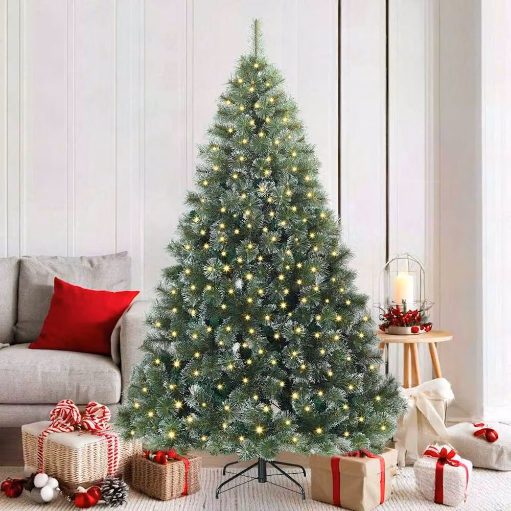 Berkfield Home Realistic Artificial Christmas Tree with 300 LEDs, Green, Height: 180 cm – 2