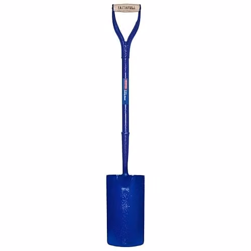 Faithfull FAIASGMYD All Steel Contractors Grafting Shovel with MYD Handle in Blue and Multicolour