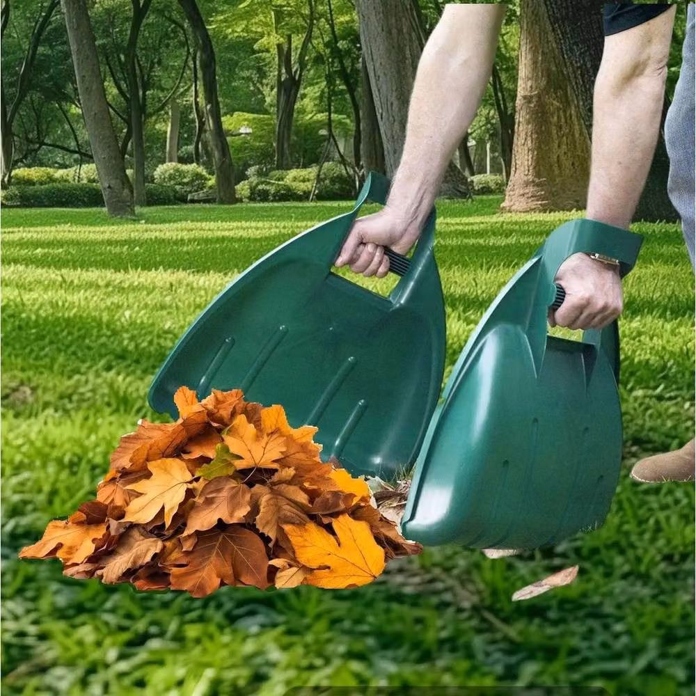 Havendro Heavy Duty Garden Leaf Grabber Set in Green – 4