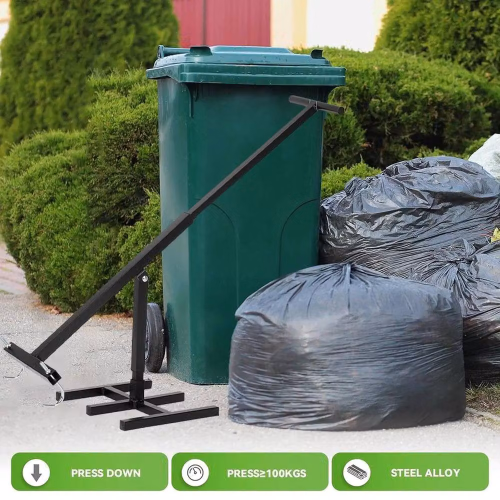 EONLION Heavy Duty Wheelie Bin Compactor in Black – 3