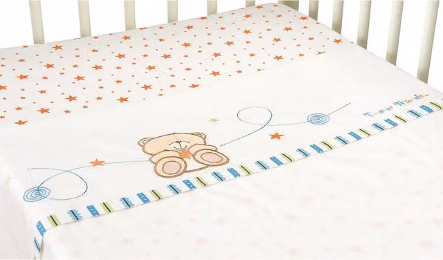 Forever Friends 2-Pack Cotton Childrens Sheet Set with Animal and Star Design in Blue