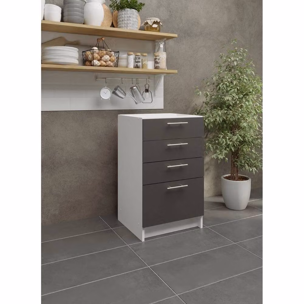 SPETLEK Grey Kitchen Drawer Unit with Fixed Height: 50 cm – 2