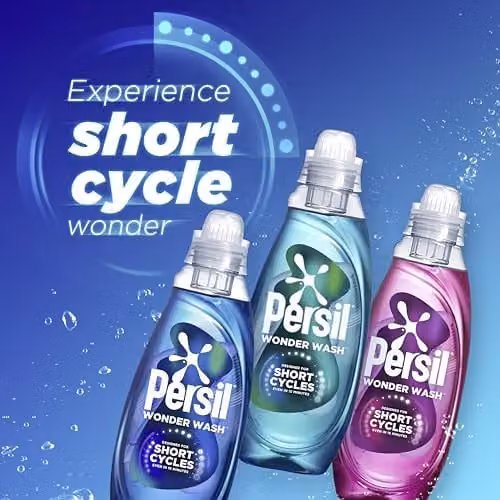 Persil Wonder Wash Speed Clean Non Bio Liquid Detergent Fast-Acting Formulation, 1.08 l (40 Washes) – 3