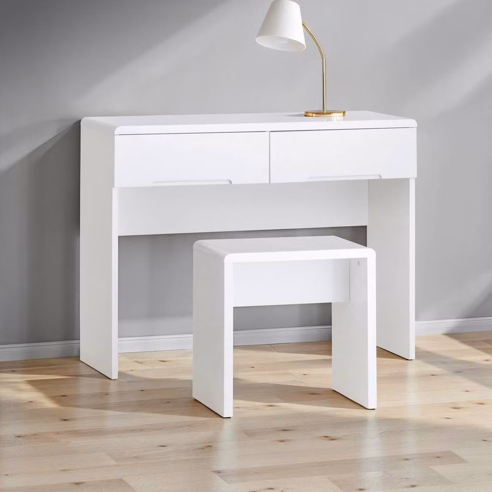 Cheshire Premium Midtown Dressing Stool in White – 2