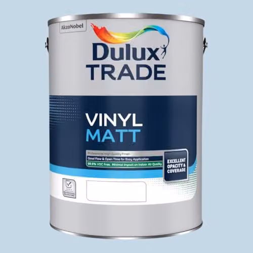 Dulux Trade Vinyl Matt Paint in Mineral Mist, 5l