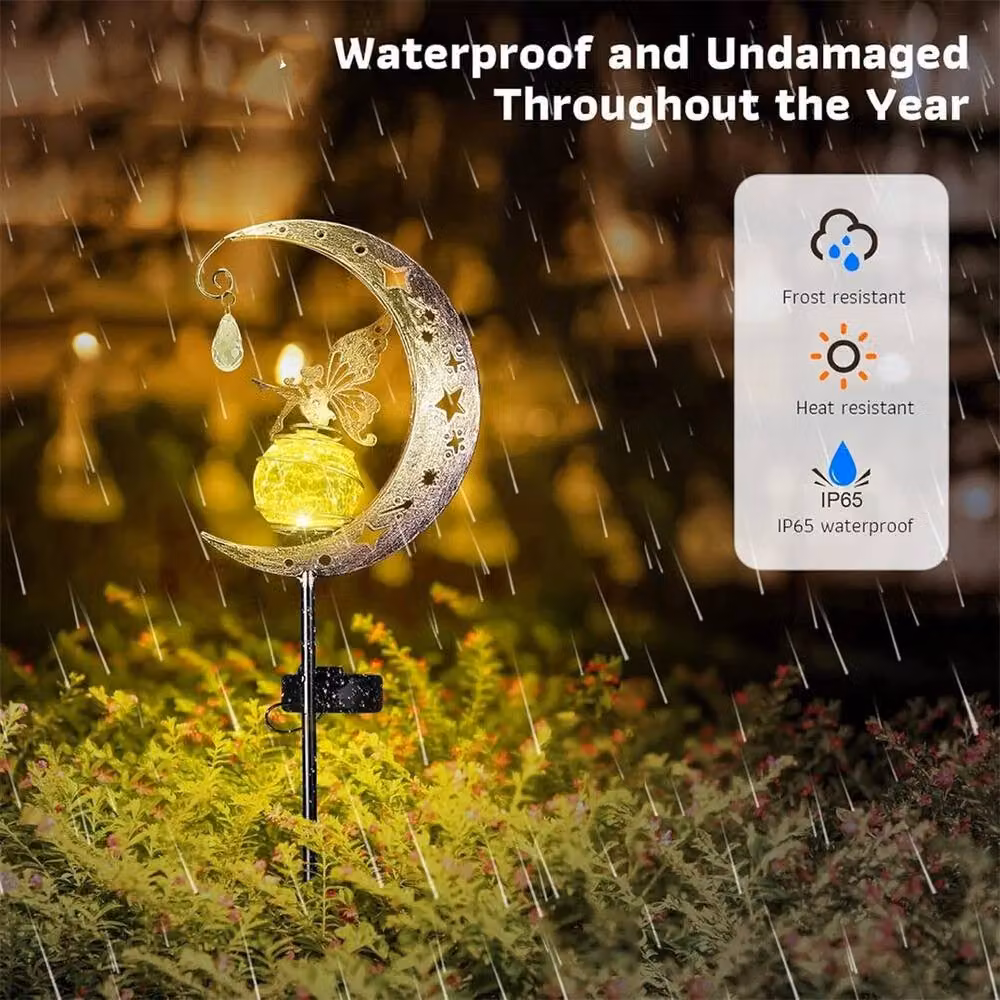 SPETLEK Fairy Garden LED Solar Lights, 3 Pieces, Bronze – 5