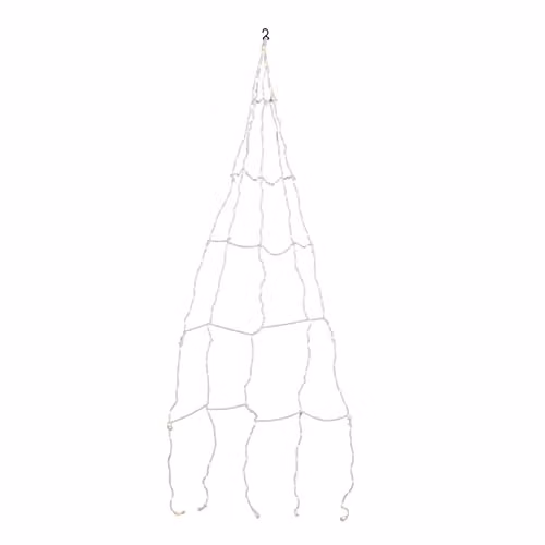 Lights4fun Micro LED Light Up Spider Web Halloween Hanging Decoration, White, W: 250.0 cm, D: 150.0 cm – 2