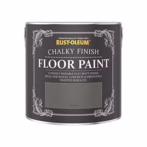 Rust-Oleum Art School Grey Scratch-Proof Matt Floor Paint, 2.5 l – 2