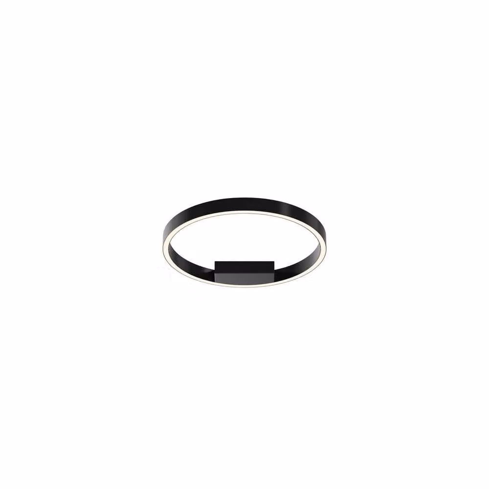 Netlighting Rim LED Semi Flush Ceiling Light, Black, Round, Dimmable – 2