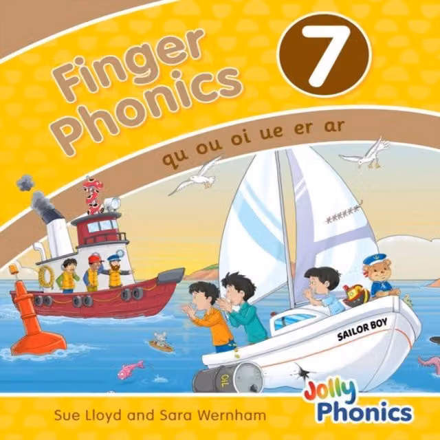 Sue Lloyd Finger Phonics Book 7 Multicolour Cardboard Board Book
