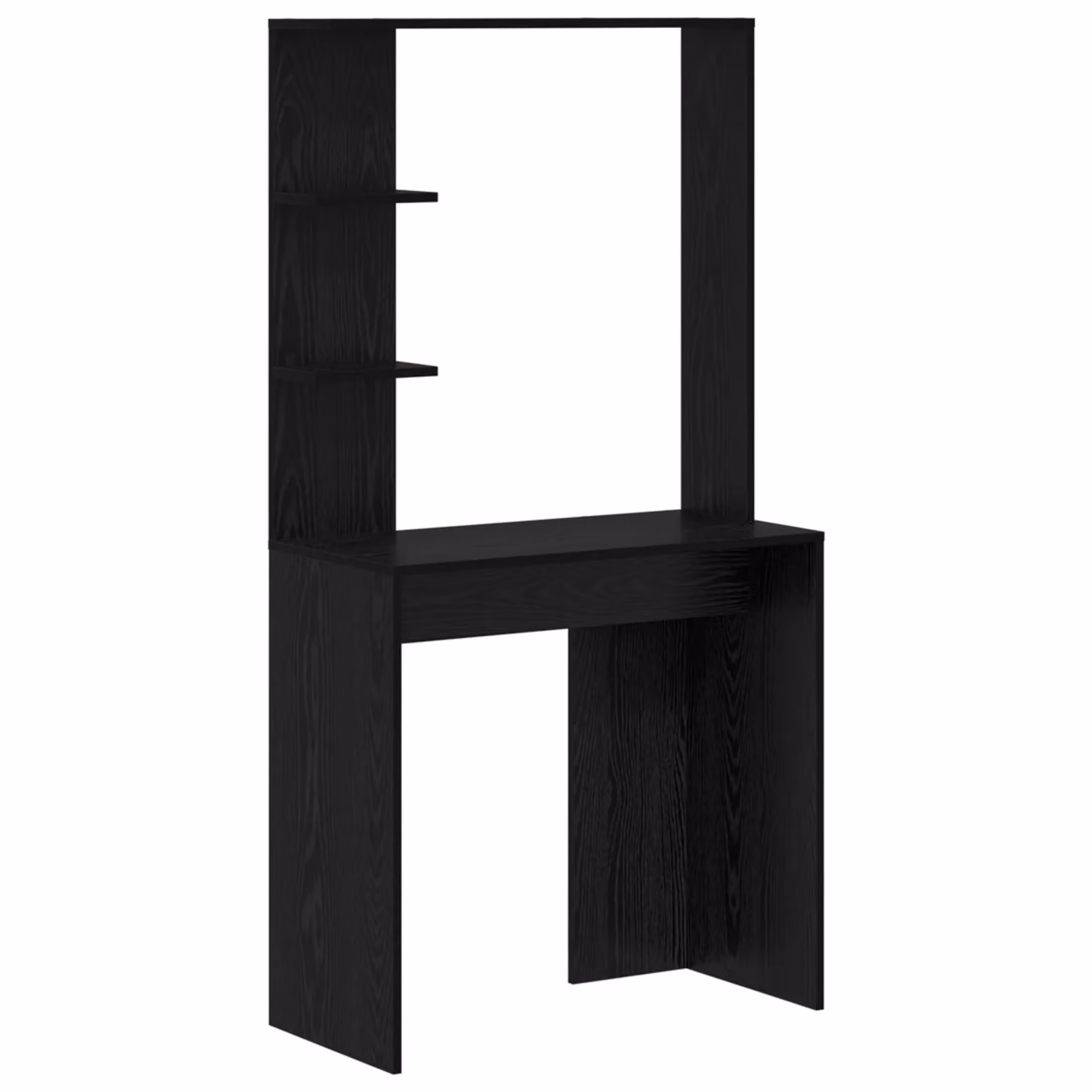 Berkfield Home Black Oak Computer Desk in Black Oak Solid Wood and MDF – 2