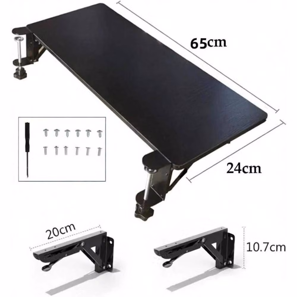 Kelvenix Ergonomic Desk Extender Tray in Black – 2