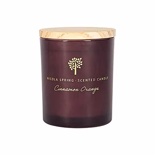 Nicola Spring Cinnamon and Orange Scented Soy Wax Candle, 130g – 1