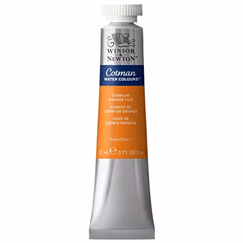 Winsor and Newton Cotman Watercolour Paint, Cadmium Orange Hue, 21ml – 2