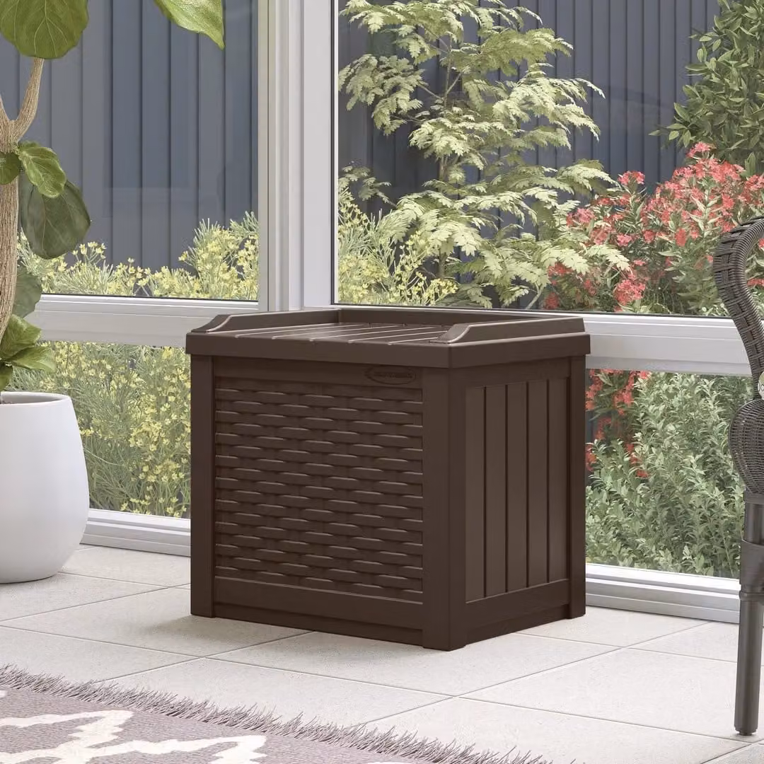 Rowlinsons Georgia 83L Storage Box in Brown, W: 56 cm, D: 43 cm, H: 52 cm – 2