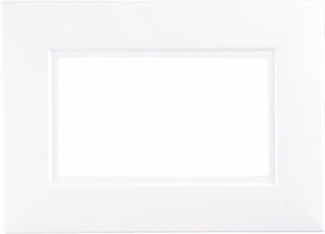 Dencon 2 Gang Finger Plate, White (Pack of 2)