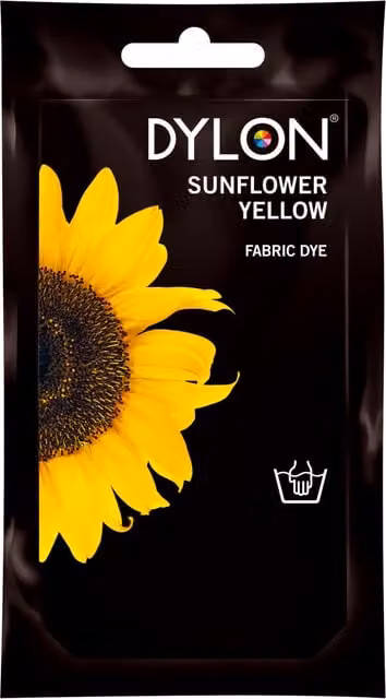 Dylon Hand Fabric Dye, Sunflower Yellow, 50 g – 1