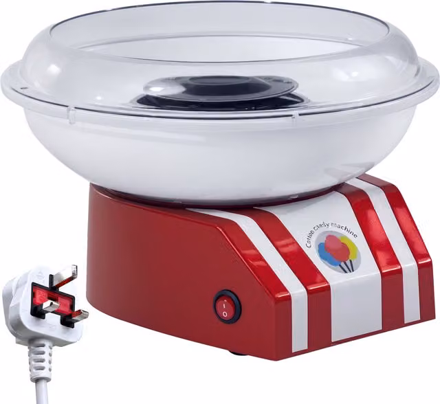 HOMCOM Professional Electric Candy Floss Machine, 450W, Red – 1