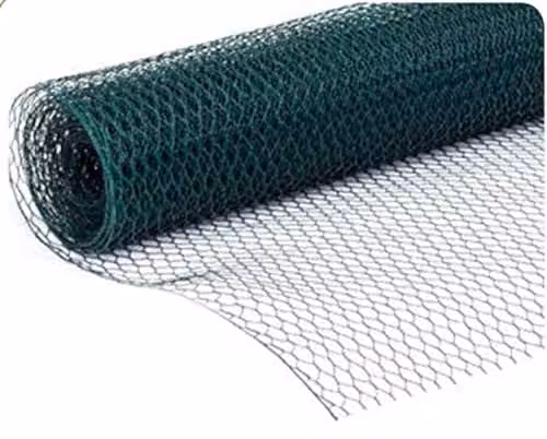 Apollo Gardening Ltd Green PVC Coated Galvanised Steel Wire Netting 10m
