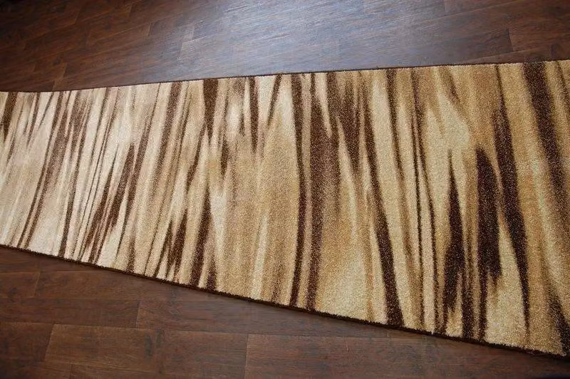RugsX Heat-Set Fryz Abstract Modern Runner in Brown, W/D/H: 70 x 270 cm – 2