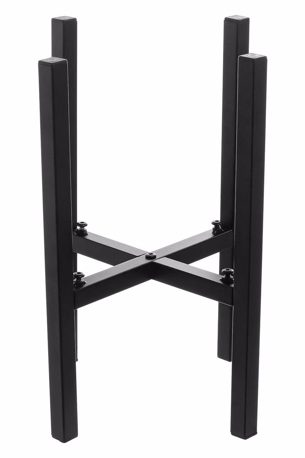 Living and Home Black Metal Adjustable Telescopic Plant Stand and Detachable Flower Pot Holder – 2