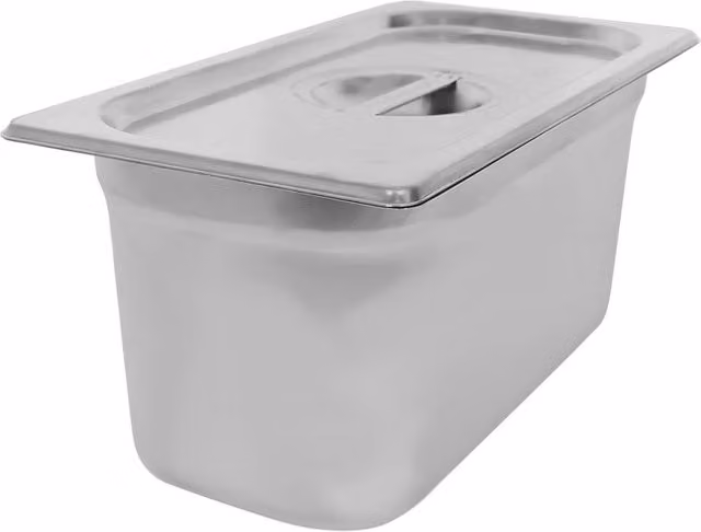 Argon Tableware Stainless Steel Gastronorm Container with Loose Lid, 1/3 Size, 5.5 l, Silver – 2