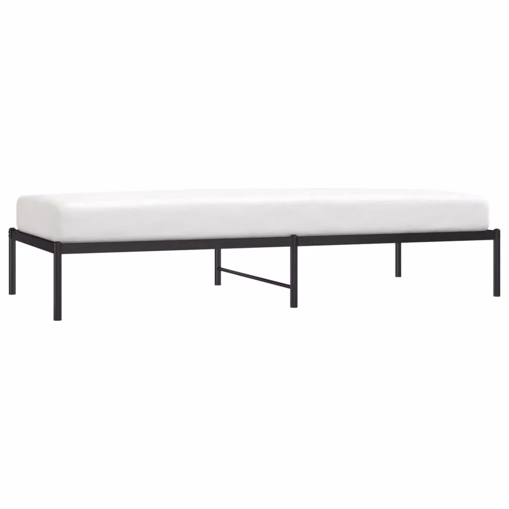 Berkfield Home Classic Metal Bed Frame, Black, W: 90 cm, L: 200 cm – 2