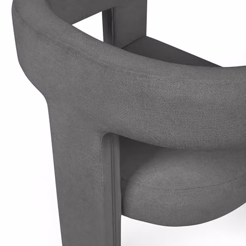 Julian Bowen Elara Grey Upholstered Dining Chair, H75 x W56 x D64 cm – 3