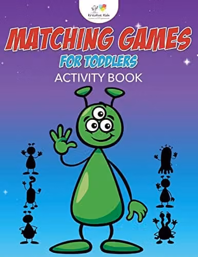 Kreative Kids Matching Games for Toddlers Activity Book, Multicolour, Paperback