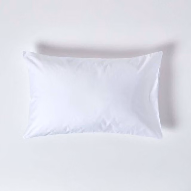 Homescapes 1000 Thread Count Egyptian Combed Cotton Mako Satin Housewife Pillowcase, White, W: 74 cm, D: 48 cm