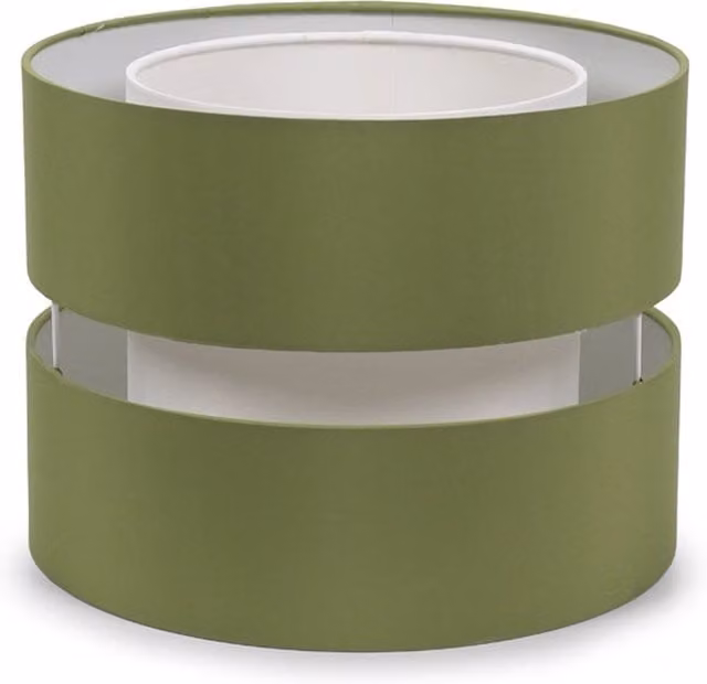 ValueLights Sophia Small 2 Tier Fabric Ceiling Light Shade in Green