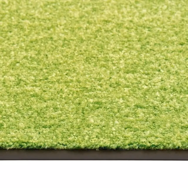 Berkfield Home Washable Non-Slip Pliable Doormat, Green and Black, W: 120 cm, D: 180 cm – 1