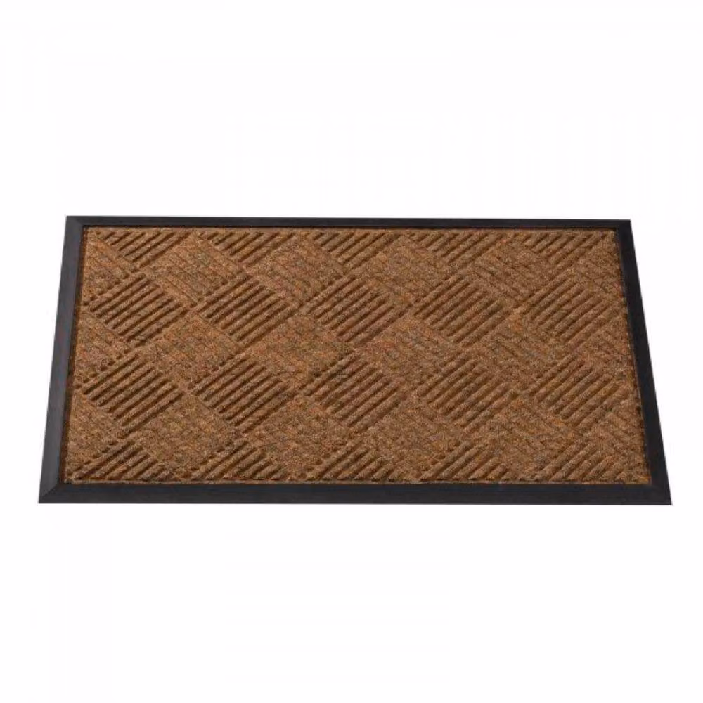 Marco Paul Non Slip Heavy Duty Door Mat, Chestnut Chequered in Brown, W: 45 cm, D: 75 cm – 3