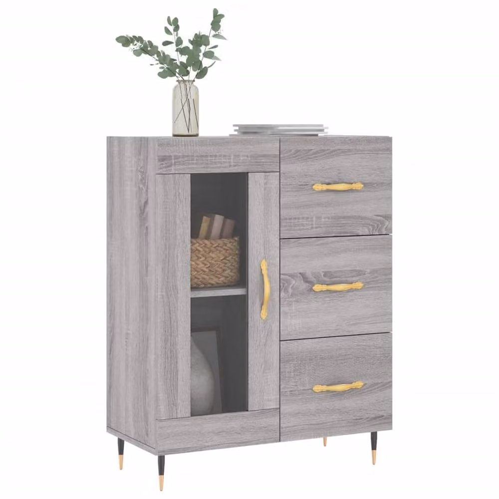 Berkfield Home Grey Sonoma Sideboard W/D/H: 69.5 x 34 x 90 cm – 3