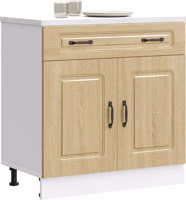 Berkfield Home Kalmar Kitchen Base Cabinet in Sonoma Oak Brown – 1