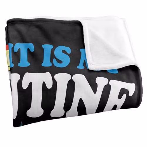 LOGOVISION Batman The Night Is My Valentine Super Soft Silky Touch Fleece Throw Blanket, Multicolour, W: 152 cm, D: 127 cm – 2