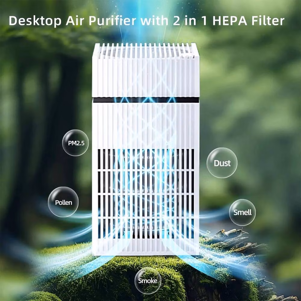 FLAVORA White HEPA Air Purifier for Large Rooms – 3