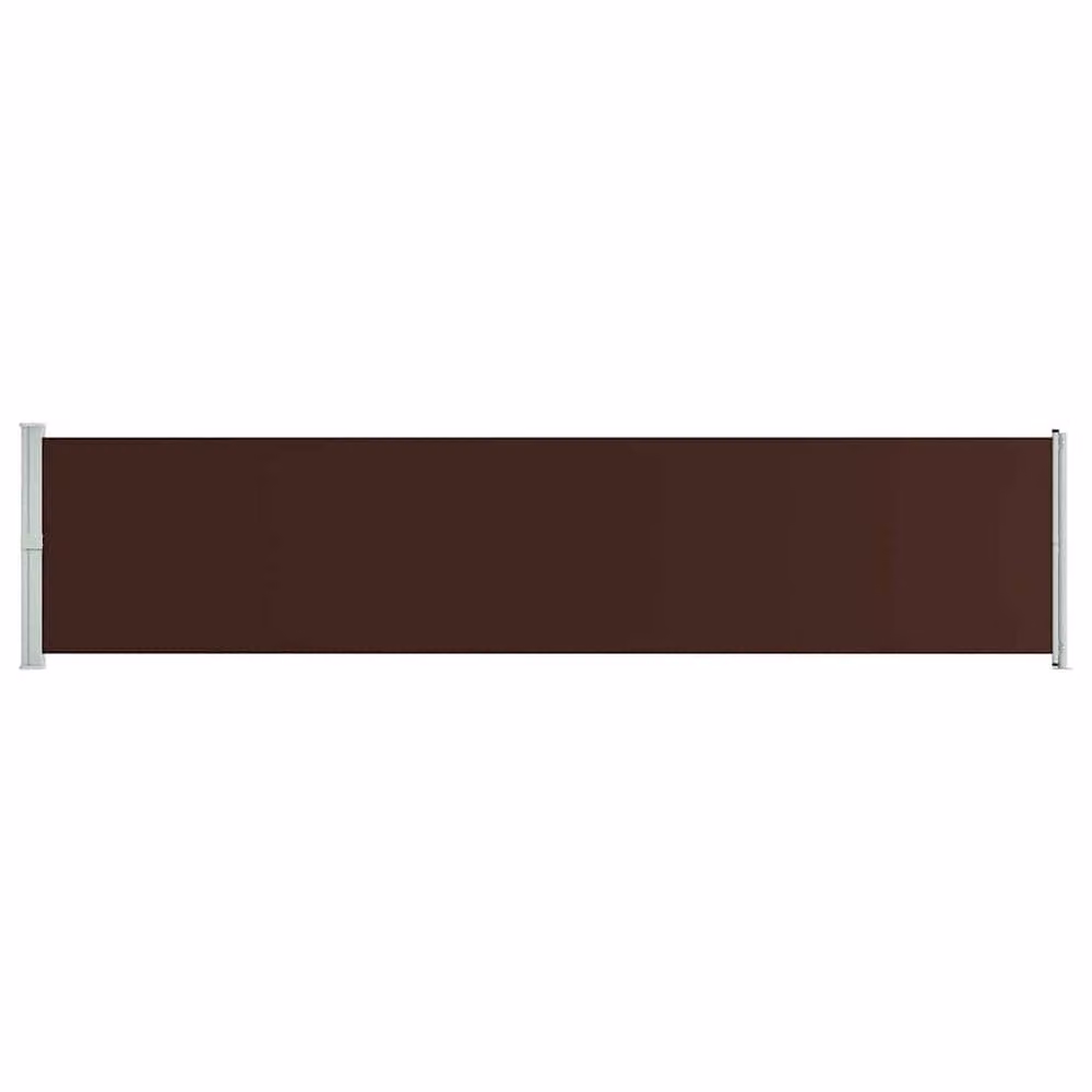 Berkfield Home Brown Retractable Side Awning with Polyester Fabric and Steel Frame, W/H: 600 x 140 cm – 2