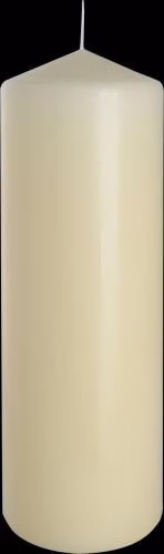 KDMD White Pillar Candle, Round Tabletop Design, Diameter: 8 cm, Height: 25 cm – 1