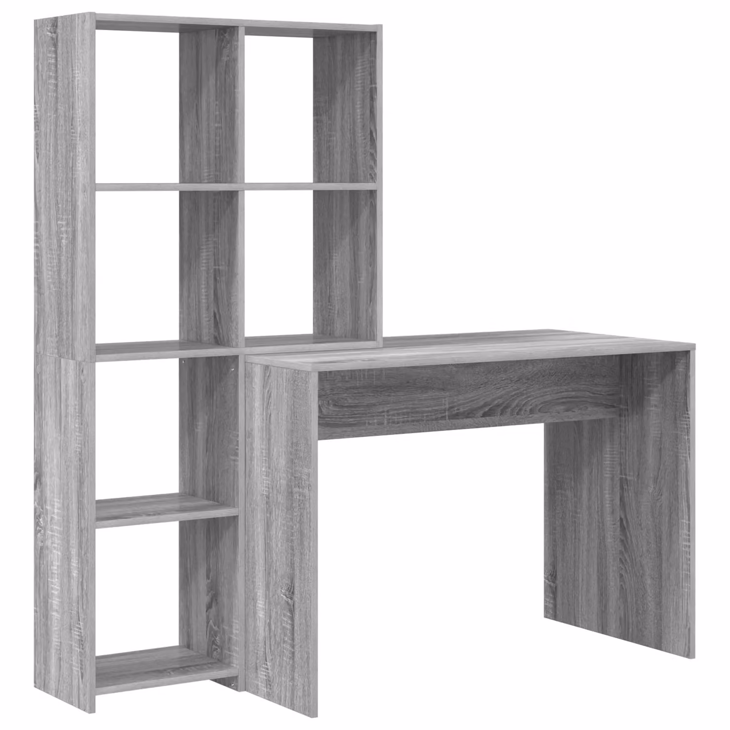 Berkfield Home Storage Shelf with Shelf in Grey Sonoma Engineered Wood – 2