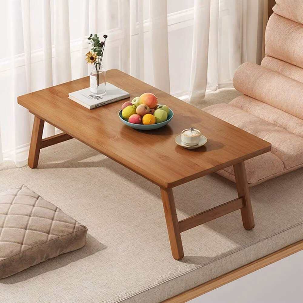 SPETLEK Brown Bamboo Folding Coffee Table and Picnic Table – 2