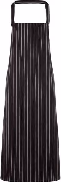 Premier Women's Cotton Stripe Apron Workwear in Black, Pack of 2 – 1