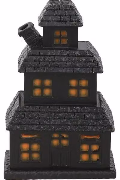 KDMD Black Haunted House Plastic Incense Cone Holder for Halloween Parties – 2