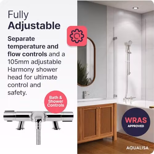 Aqualisa Midas 110 Single Outlet Thermostatic Shower Mixer in Chrome – 4
