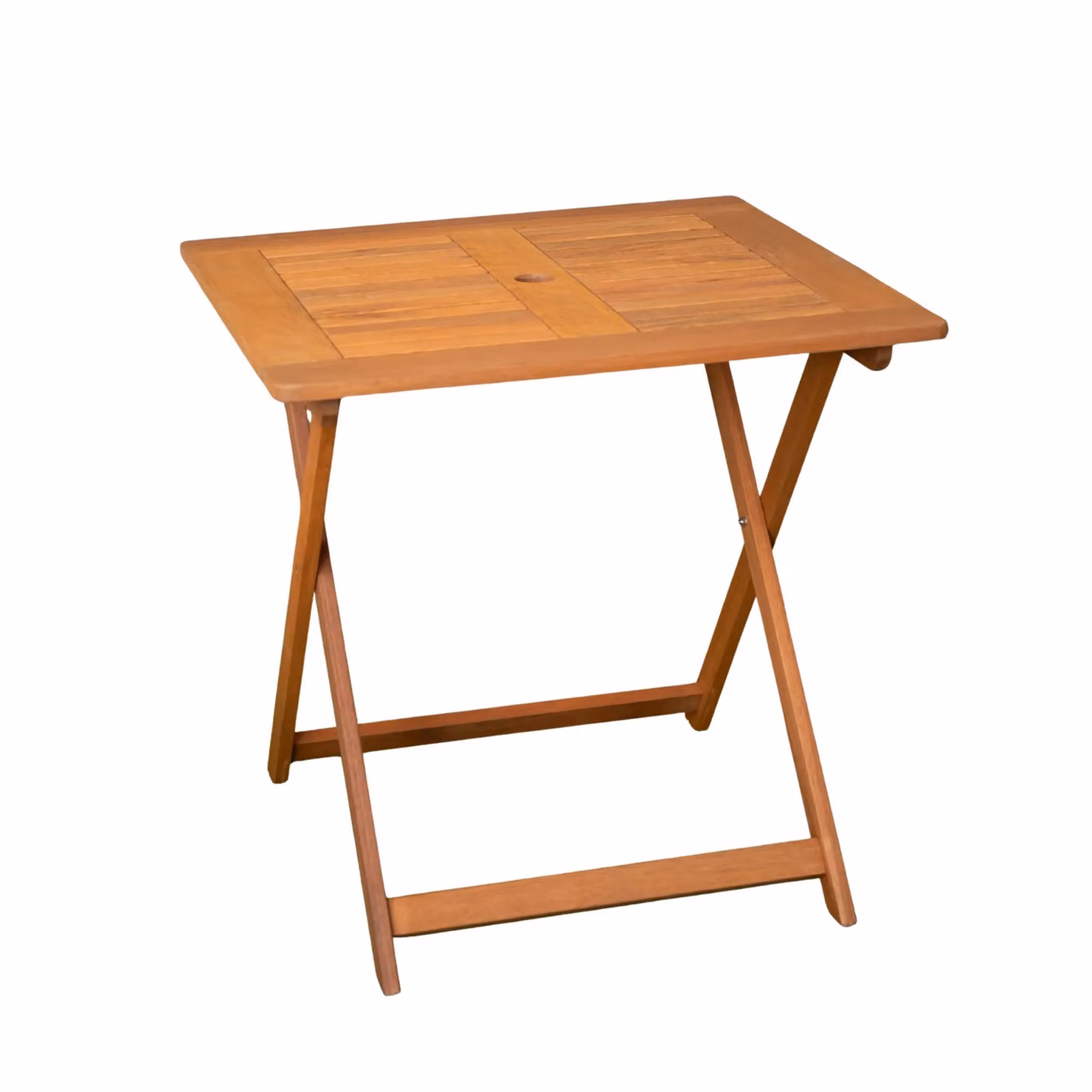 Samuel Alexander Windermere 4 Person Outdoor Square Wooden Folding Garden Table in Brown, W/D/H: 75 x 75 x 74 cm – 2