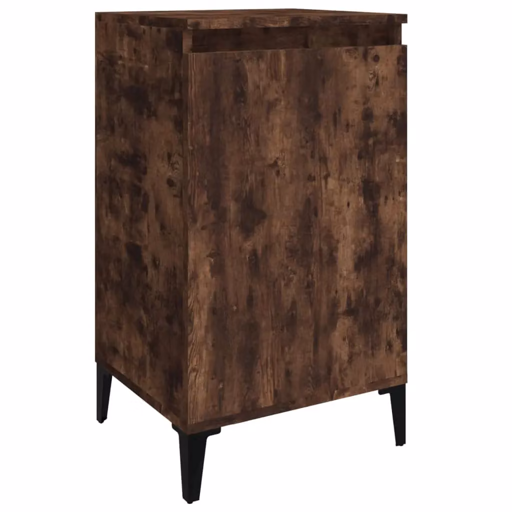 Berkfield Home Smoked Oak Bedside Cabinet in Brown, W: 40 cm, D: 35 cm, H: 70 cm – 2