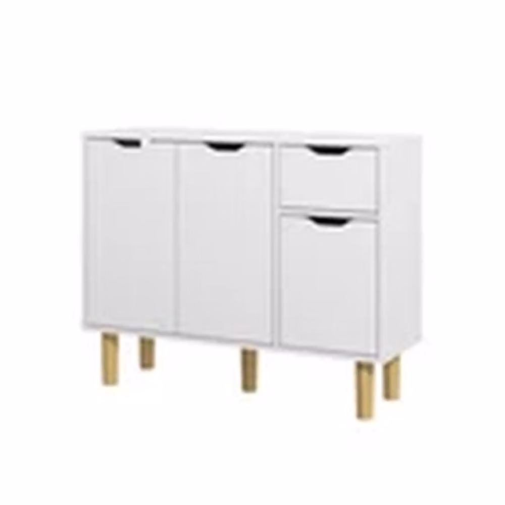 EONLION Modern White Home Organiser Cabinet with Drawers, W/D/H: 71 x 30 x 90 cm – 2