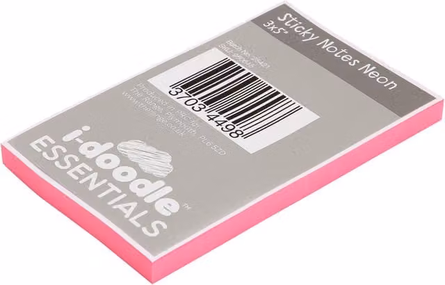 idoodle Essentials Neon Sticky Notes in Pink and Yellow