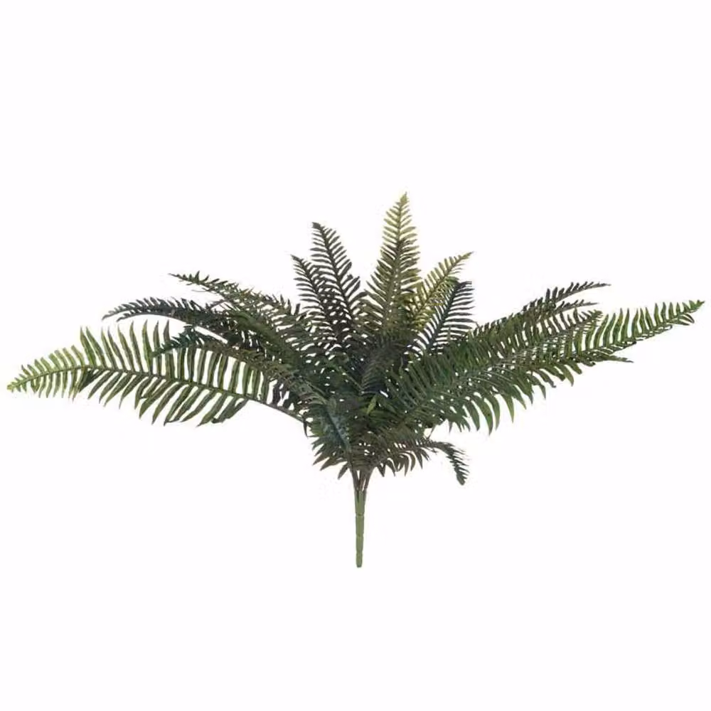 Lemon Pavilion Green Fern Bunch Artificial Plant, W: 57 cm, D: 80 cm, H: 60 cm – 2